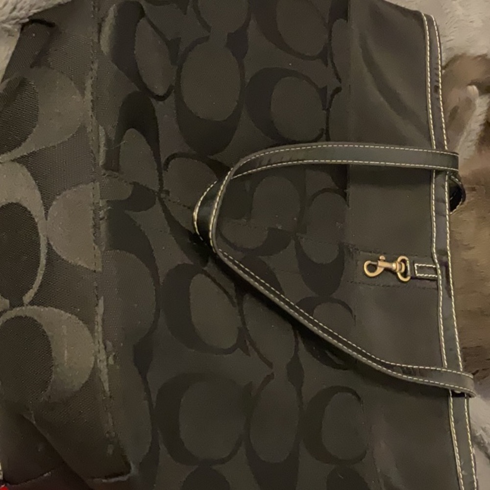 Black vintage coach bag